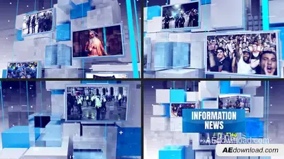 Information News broadcast-packages template preview