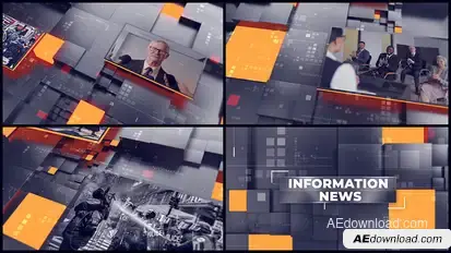 Information News broadcast-packages template preview