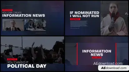 Information News broadcast-packages template preview