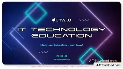 Information Technology Education Openers template preview