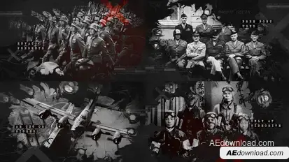 Ink Bleed History Opener / World War Credits / Significant Events of Past / Old Retro Chronicle Openers template preview