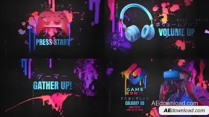 Ink Drip & Splash Event Promo Intro Openers template preview