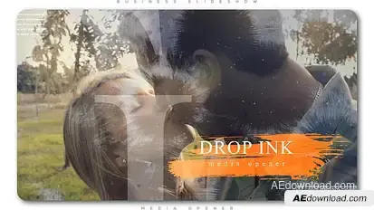 Ink Drop Romantic Media Opener Openers template preview