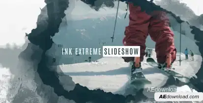 Ink Extreme Slideshow Video Displays template preview