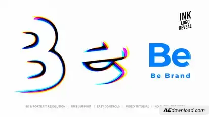 Ink Logo Intro Logo Stings template preview