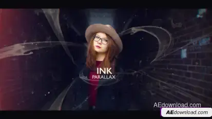 Videohive Ink Parallax Video Displays template preview