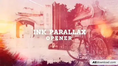 İnk Parallax Opener Video Displays template preview