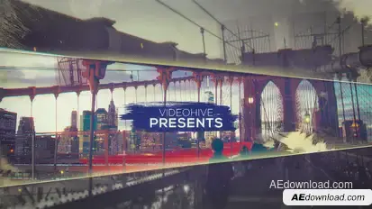 Ink Parallax Slideshow Video Displays template preview