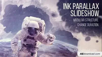 Ink Parallax Slideshow Video Displays template preview