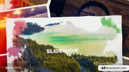 Ink Photos Video Displays template preview
