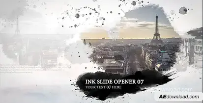 Ink Slide - Opener Video Displays template preview