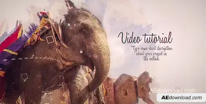 Ink Slideshow Video Displays template preview