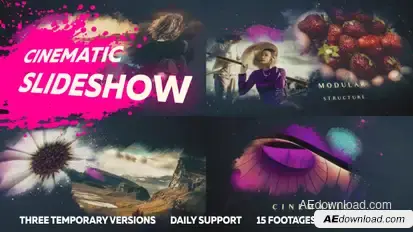 Ink Slideshow Presentation Openers template preview