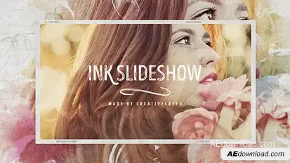 Ink Slideshow / Romantic Memories / Wedding Photo Album / Vintage Opener Openers template preview
