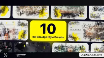 Ink Smudge Typography Vol. 01 Titles template preview