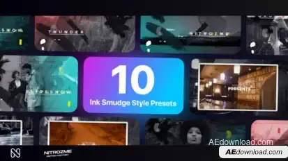 Ink Smudge Typography Vol. 02 Titles template preview