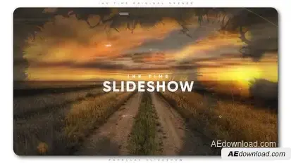 Ink Time Parallax Slideshow Openers template preview