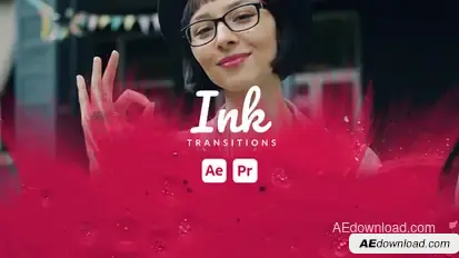 Ink Transitions Elements template preview
