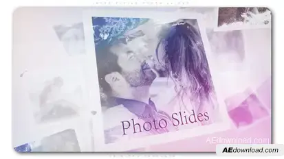 Inked Flying Photo Slides Openers template preview