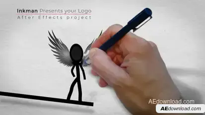Inkman presents your logo (AE project) Titles template preview