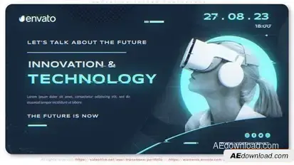 Innovation Techno Conference Openers template preview