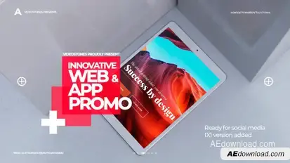 Innovative App & Web Promo Product Promo template preview