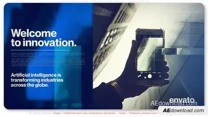 Innovative Corporate Slideshow Video Displays template preview