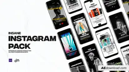 Insane instagram pack Product Promo template preview