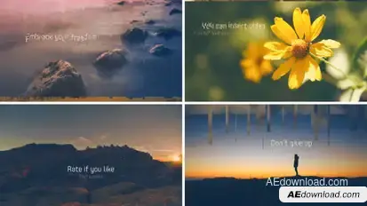 Inspirational Slideshow Video Displays template preview