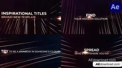 Inspirational Titles for After Effects Titles template preview