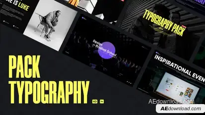 Inspirational Typography Video Displays template preview