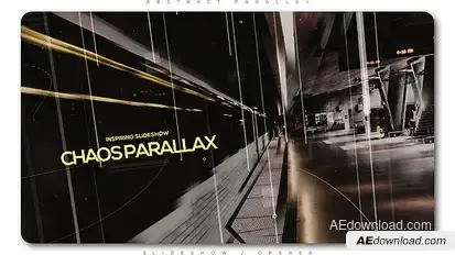 Inspiring Slideshow Chaos Parallax Video Displays template preview