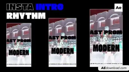 Insta Rhythm Intro / Ae Openers template preview