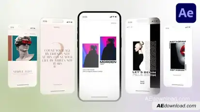 Instagram - Elegant 02 Video Displays template preview