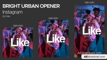 Instagram Bright Urban Opener | After Effects Openers template preview