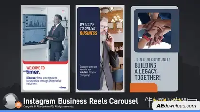 Instagram Business Reels Carousel Product Promo template preview