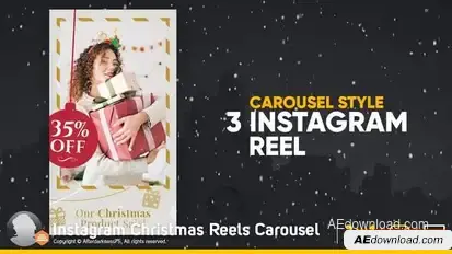 Instagram Christmas Reels Carousel Openers template preview