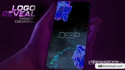 Instagram Cinematic Intro Trailer 3D Titles and Company Logo Reveal Logo Stings template preview