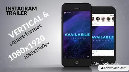 Instagram Cinematic Trailer Openers template preview