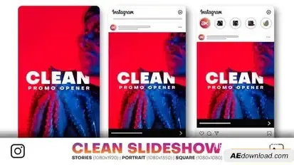 Instagram Clean Promo Openers template preview