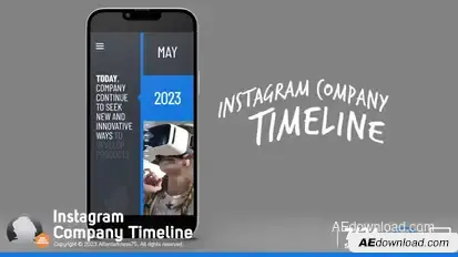 Instagram Company Timeline Product Promo template preview