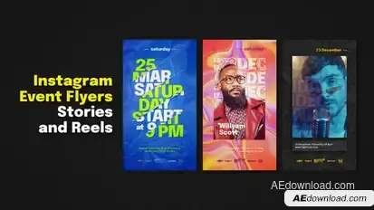 Instagram Event Flyers. Stories and Reels Product Promo template preview