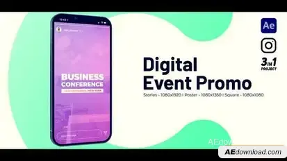Instagram Event Slideshow Openers template preview