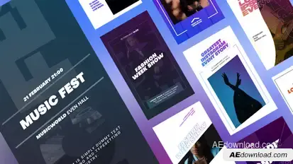 Instagram Event Stories Titles template preview