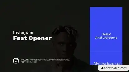 Instagram Fast Opener Openers template preview