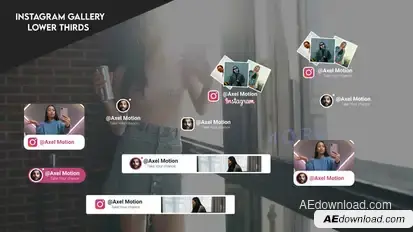 Instagram gallery Lower thirds broadcast-packages template preview