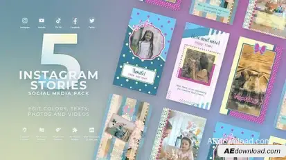 Instagram Happy Summer Pastel Reel Openers template preview