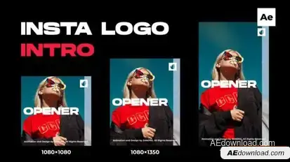 Instagram Intro Logo Openers template preview