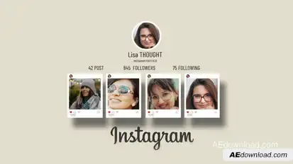 Instagram Logo Logo Stings template preview