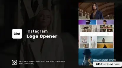 Instagram Logo Opener Product Promo template preview